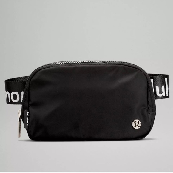 lululemon athletica Handbags - New in Package Lululemon Everywhere Belt Bag Wordmark Black White EBB Fanny Pack